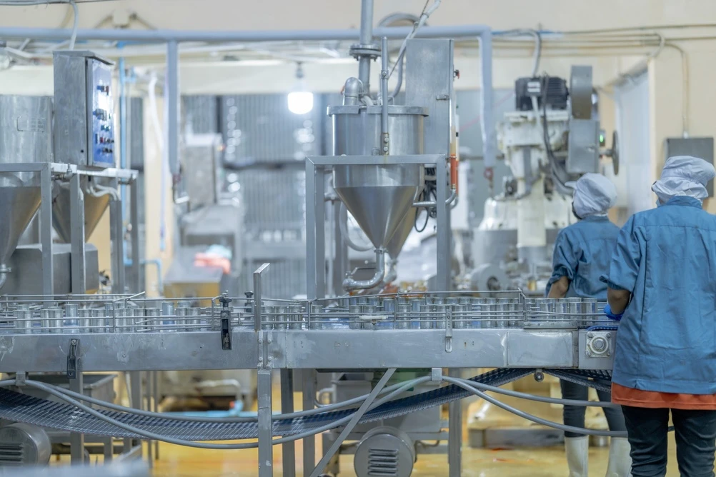 Linie de producție din industria alimentara